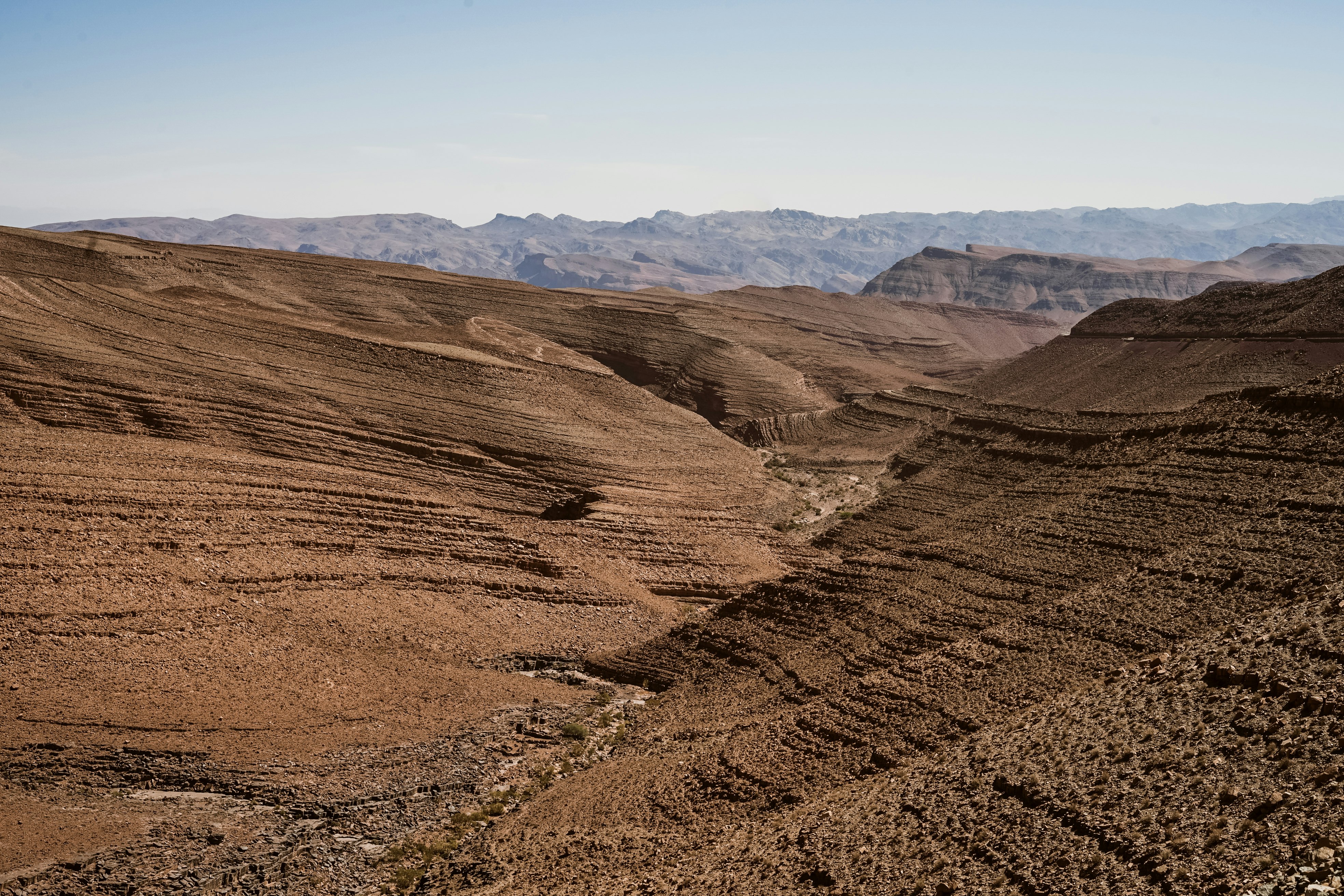 aerial photography of mountain